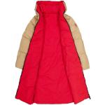 Rote Gesteppte Wasserdichte Winddichte Garcia Damensteppmäntel mit Reißverschluss aus Polyester mit Kapuze Größe XL für den für den Winter 