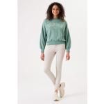 Reduzierte Grüne Garcia Rundhals-Ausschnitt Damensweatshirts aus Baumwolle Größe S 