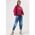 Reduzierte Pinke Garcia Rundhals-Ausschnitt Damensweatshirts aus Baumwolle Größe L 