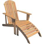 Braune Garden Pleasure Adirondack Chairs geölt aus Holz Outdoor Breite 50-100cm, Höhe 50-100cm, Tiefe 100-150cm 