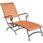 Braune Garden Pleasure Deckchairs & Holzliegestühle geölt aus Stahl Outdoor Breite 50-100cm, Höhe 50-100cm, Tiefe 100-150cm 