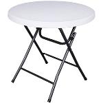 Schwarze Garden Pleasure Runde Runde Tische aus Stahl klappbar Breite 50-100cm, Höhe 50-100cm, Tiefe 50-100cm 