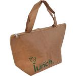 Reduzierte Hellbraune Lunch Bags mit Reißverschluss für Herren 