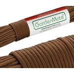 GardenMate Paracord 550 Professionelles Nylon Outdoor-Seil Braun 31m lang 4mm dick - Kernmantel-Seil aus 7 Kernfäden aus reißfestem Nylon