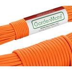 GardenMate Paracord 550 Professionelles Nylon Outdoor-Seil Orange 31m lang 4mm dick - Kernmantel-Seil aus 7 Kernfäden aus reißfestem Nylon