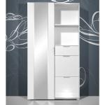 Weiße Moderne Möbel Exclusive Garderoben Sets & Kompaktgarderoben lackiert aus Glas Breite 100-150cm, Höhe 150-200cm, Tiefe 0-50cm 