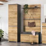 Braune Moderne Möbel Exclusive Garderoben Sets & Kompaktgarderoben Breite 100-150cm, Höhe 200-250cm, Tiefe 0-50cm 3-teilig 