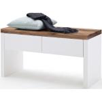 Weiße MCA furniture Schuhbänke & Sitzbänke Flur mit Rückenlehne Breite 0-50cm, Höhe 0-50cm, Tiefe 0-50cm 