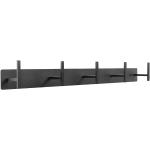 Schwarze Moderne Homedreams Garderobenleisten & Hakenleisten pulverbeschichtet aus Stahl Breite 50-100cm, Höhe 0-50cm, Tiefe 0-50cm 