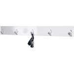 Weiße HAKU Garderobenleisten & Hakenleisten lackiert aus Massivholz Breite 50-100cm, Höhe 0-50cm, Tiefe 0-50cm 