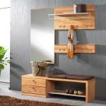Braune Moderne Wooding Nature Garderoben Sets & Kompaktgarderoben lackiert aus Massivholz Breite 150-200cm, Höhe 200-250cm, Tiefe 0-50cm 4-teilig 