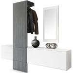 Weiße Moderne Vladon Avola Garderoben Sets & Kompaktgarderoben matt 
