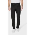 Schwarze Unifarbene Casual Gardeur Nevio 5-Pocket Jeans mit Reißverschluss aus Denim für Herren Weite 40, Länge 34 