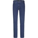 Blaue Unifarbene Casual Gardeur Nevio 5-Pocket Jeans mit Reißverschluss aus Denim für Herren Weite 36, Länge 36 