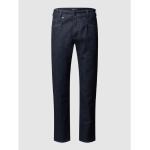Schwarze Gardeur Nevio Straight Leg Jeans mit Reißverschluss aus Baumwollmischung für Herren Weite 32, Länge 32 
