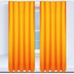 kaufen online blickdicht Orange günstig Kräuselband mit Gardinen