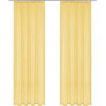 Reduzierte Gelbe Unifarbene Moderne My Home Gardinen & Vorhänge aus Textil lichtdurchlässig 