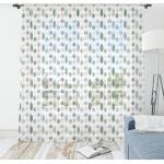 Bunte Moderne Gardinen-Sets aus Textil transparent 