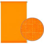 Orange Gardinia Runde Raffrollos ohne Bohren aus Textil lichtdurchlässig 