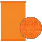 Orange Gardinia Runde Raffrollos ohne Bohren aus Polyester lichtdurchlässig 
