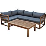 Braune Moderne Gardissimo Lounge Tische imprägniert aus Akazienholz Breite 100-150cm, Höhe 0-50cm, Tiefe 50-100cm 