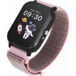 Pinke Smartwatches aus Kunststoff mit LTE mit Kunststoff-Uhrenglas für Kinder 