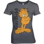 Graue Garfield Kater Garfield T-Shirts für Damen Größe XXL 