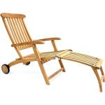 Beige Teakholz-Gartenstühle aus Massivholz Outdoor Breite 100-150cm, Höhe 50-100cm, Tiefe 50-100cm 