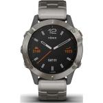 Wasserdichte Garmin Fenix 6 Smartwatches aus Titan mit Saphir mit Saphirglas-Uhrenglas mit Titanarmband 