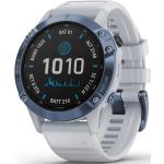 Blaues Garmin Fenix 6 Uhrenzubehör aus Kunststoff mit GPS mit Kunststoff-Uhrenglas mit Silikonarmband für Herren 