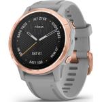 Saphirblaue Wasserdichte Garmin Fenix 6S Smartwatches aus Stahl mit Saphir mit Wetteranzeige mit Saphirglas-Uhrenglas mit Roségold-Armband 