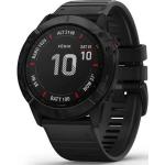 Schwarze Garmin Fenix 6X Runde Smartwatches kratzfest mit Bluetooth 