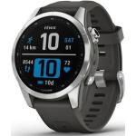 Anthrazitfarbene Garmin Fenix 7S Smartwatches aus Silikon mit Bluetooth mit Barometer für Herren zum Laufsport 
