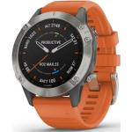 Garmin fenix 6 Sapphire grau/orange 47mm Smartwatch, iOS/Android, wasserdicht