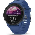 Schwarze Garmin Forerunner Armbanduhren mit Touchscreen-Zifferblatt mit GPS mit Schrittzähler mit Silikonarmband 
