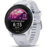 Weiße Garmin Forerunner Smartwatches mit GPS für Herren zum Laufsport 