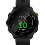 Schwarze Garmin Forerunner 55 Armbanduhren mit GPS zum Laufsport 