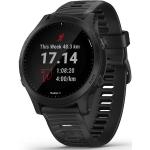 Reduzierte Schwarze Wasserdichte Garmin Forerunner 945 Kunststoffarmbanduhren mit GPS mit Kunststoff-Uhrenglas mit Silikonarmband für Herren 