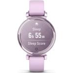 Lavendelfarbene Garmin Lily Smartwatches mit Kunststoff-Uhrenglas für Damen 
