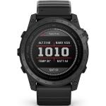 Schwarze Garmin Tactix Smartwatches aus Kunststoff mit Kunststoff-Uhrenglas mit Titanarmband für Herren 