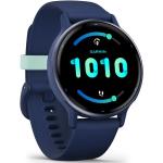 Blaue Garmin Vivoactive Smartwatches aus Kunststoff mit Kunststoff-Uhrenglas für Herren 
