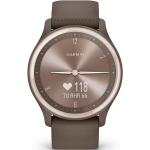 Reduzierte Braune Garmin Vivomove Smartwatches aus Kunststoff mit Kunststoff-Uhrenglas für Damen zum Sport 