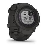 Anthrazitfarbene Garmin Instinct 2 Smartwatches mit GPS mit Bluetooth für Herren zum Laufsport 