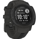 Graue Garmin Instinct Smartwatches aus Silikon mit Smart Notifications mit Silikonarmband zum Laufsport 