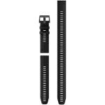 Garmin Quickfit - Armbandset 22 MM Silikon Schwarz + extra langes Einstellband für Descent G1