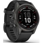 Schwarze Garmin Fenix 7S Smartwatches für Herren 