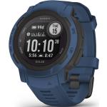 Blaue Garmin Instinct 2 Solar Herrenarmbanduhren mit GPS mit Barometer zum Outdoorsport 