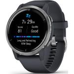 Blaue 5 Bar wasserdichte Garmin Venu 2 Smartwatches mit GPS mit Kunststoff-Uhrenglas zum Fitnesstraining 