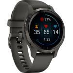 Garmin Venu 2S Smartwatch (2,8 cm/1,1 Zoll), 25 vorinstallierten Sport-Apps, grau, dunkelgrau - dunkelgrau