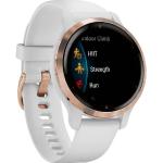 Garmin Venu 2S Smartwatch (2,8 cm/1,1 Zoll), 25 vorinstallierten Sport-Apps, weiß, Weiß - weiß, rose